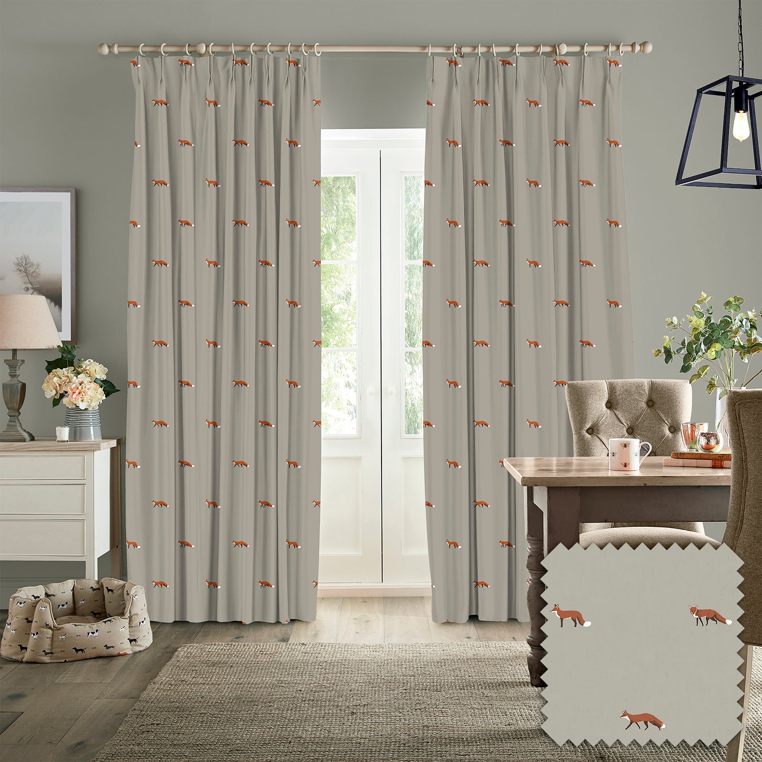Foxes Soft Linen Made to Measure Curtains