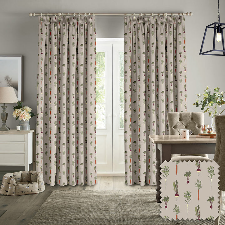Homegrown Grey Made to Measure Curtains by Sophie Allport