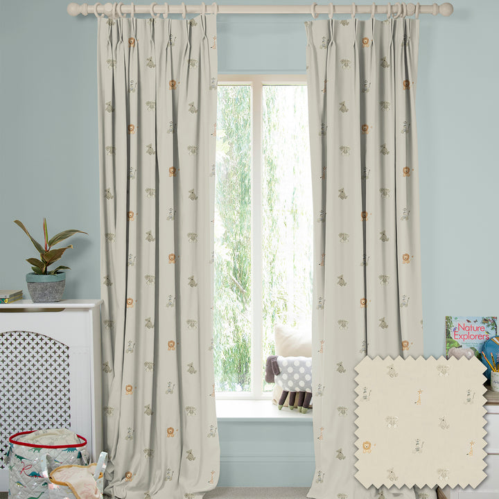 Bears & Balloons Linen Made to Measure Curtains