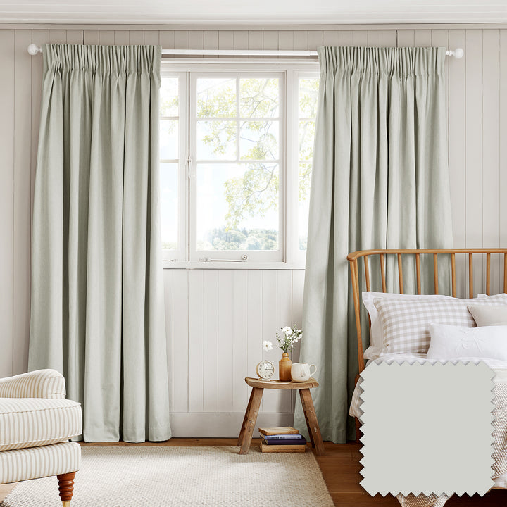 Uppingham Mint Made to Measure Curtains