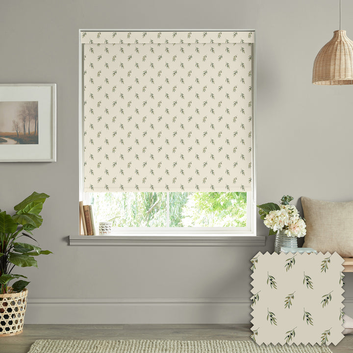 Olive Neutral Made to Measure Roller Blind by Sophie Allport