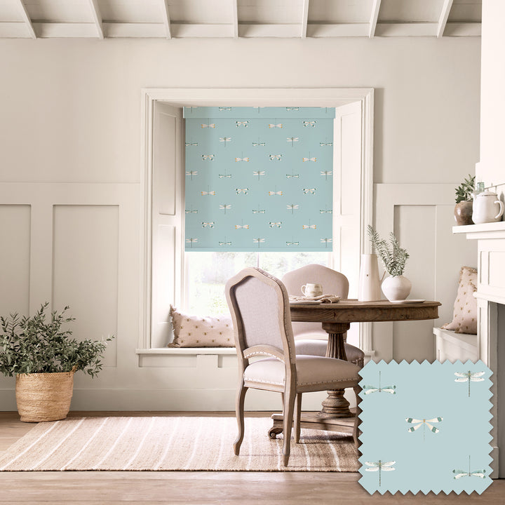 Watercolour Dragonfly Blue Made to Measure Roller Blind