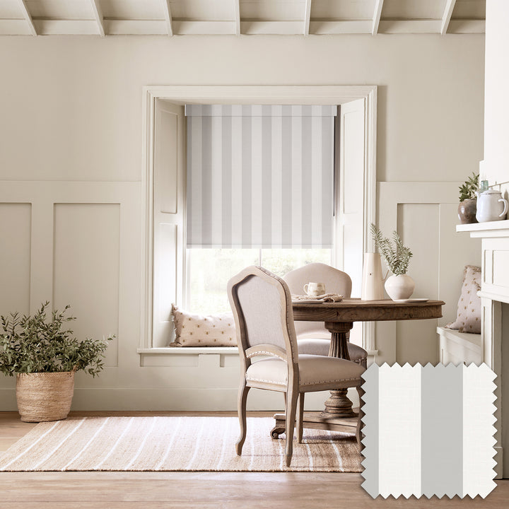 Witham Grey Stripe Made to Measure Roller Blind