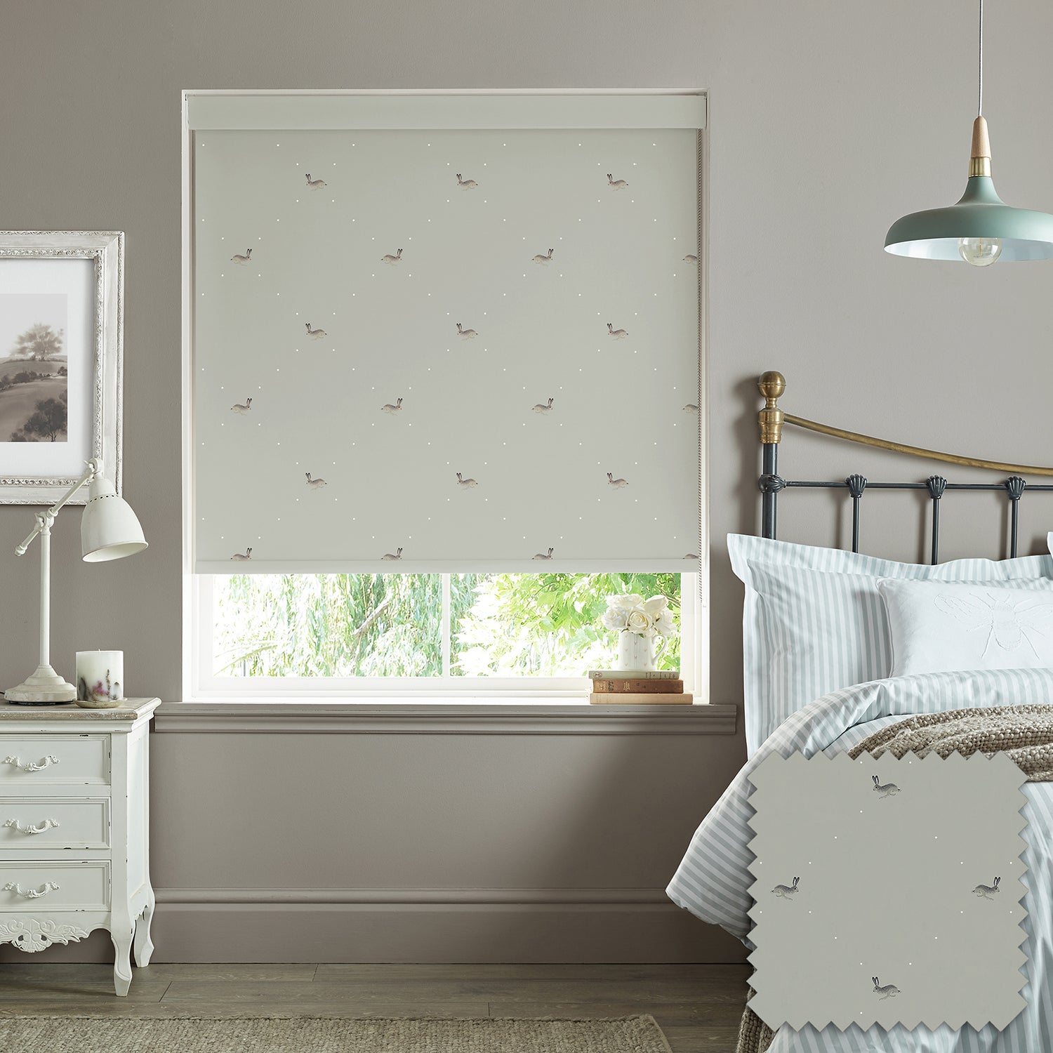 Hare Dove Made to Measure Roller Blind