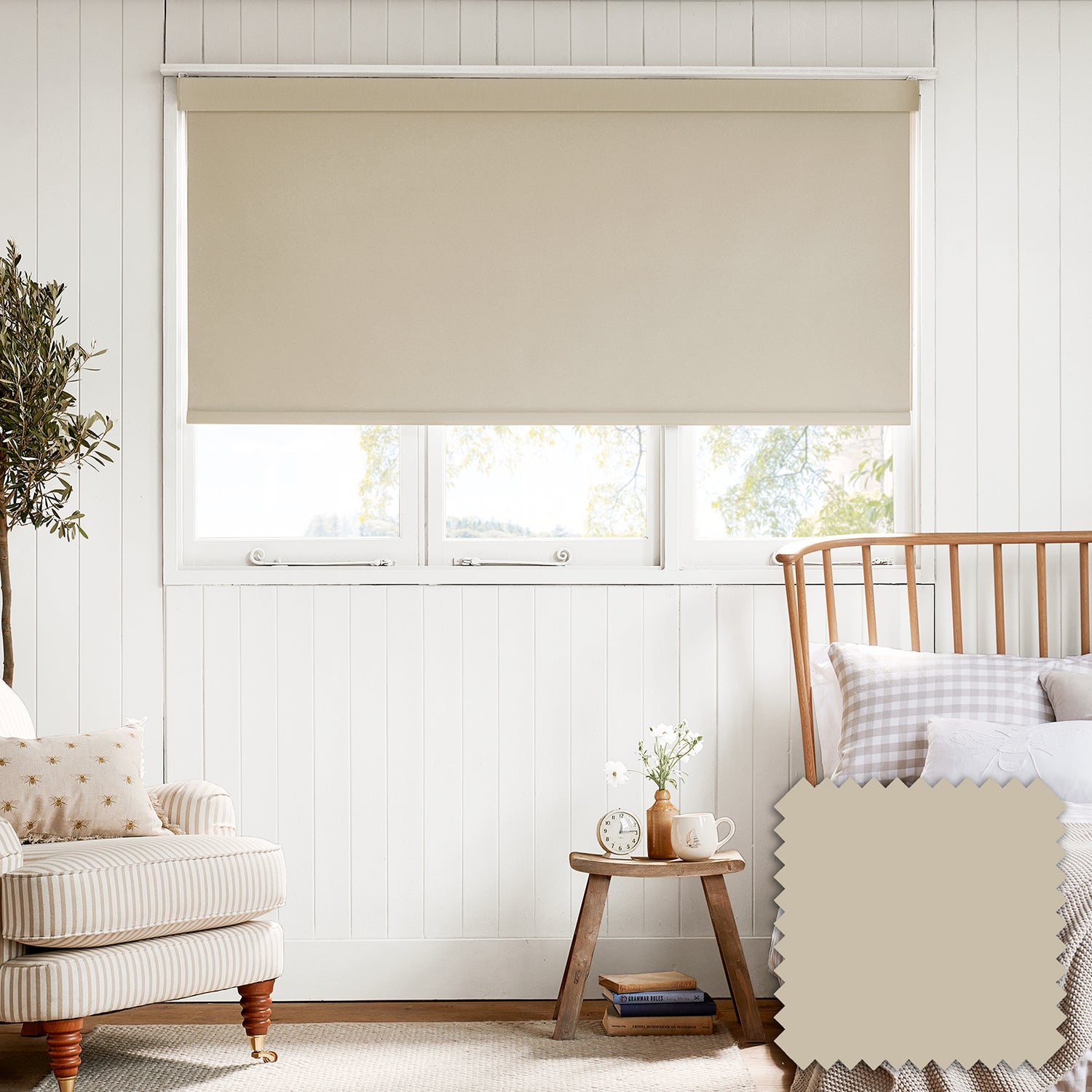 Oakham Taupe Made to Measure Roller Blind