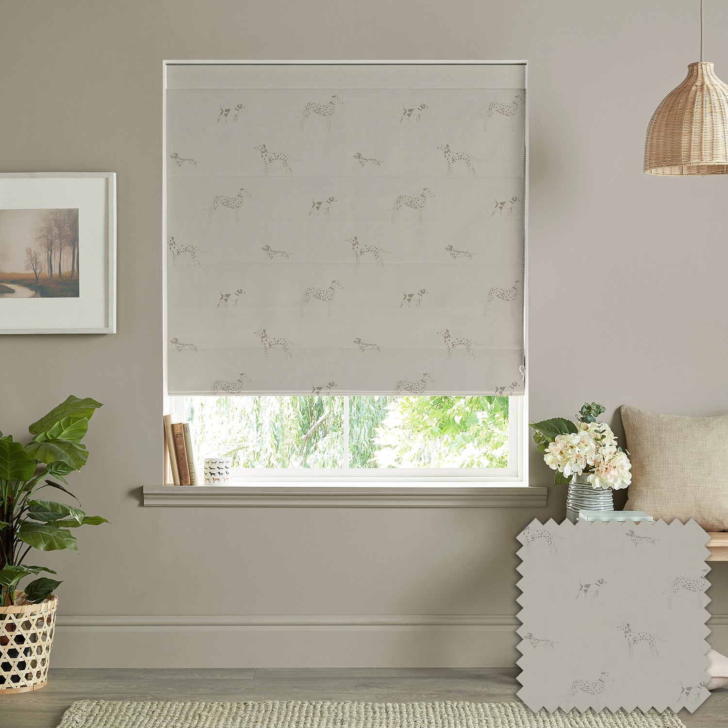 Fetch Natural Made to Measure Roman Blind
