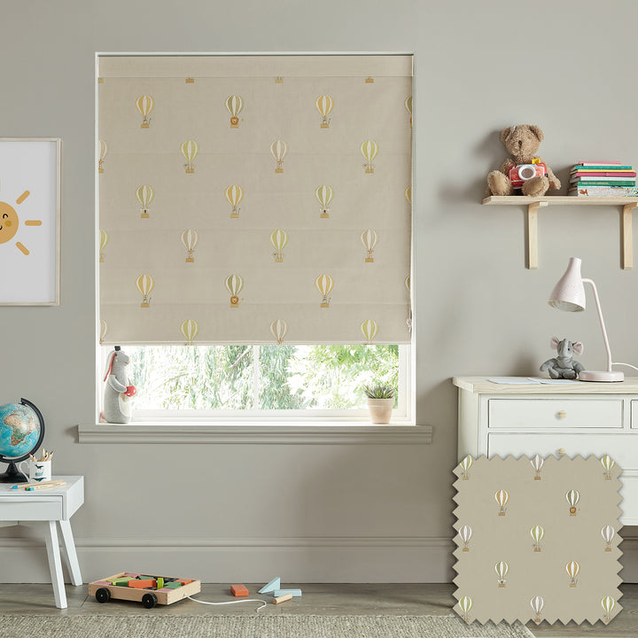 Bears & Balloons Sand Made to Measure Roman Blind