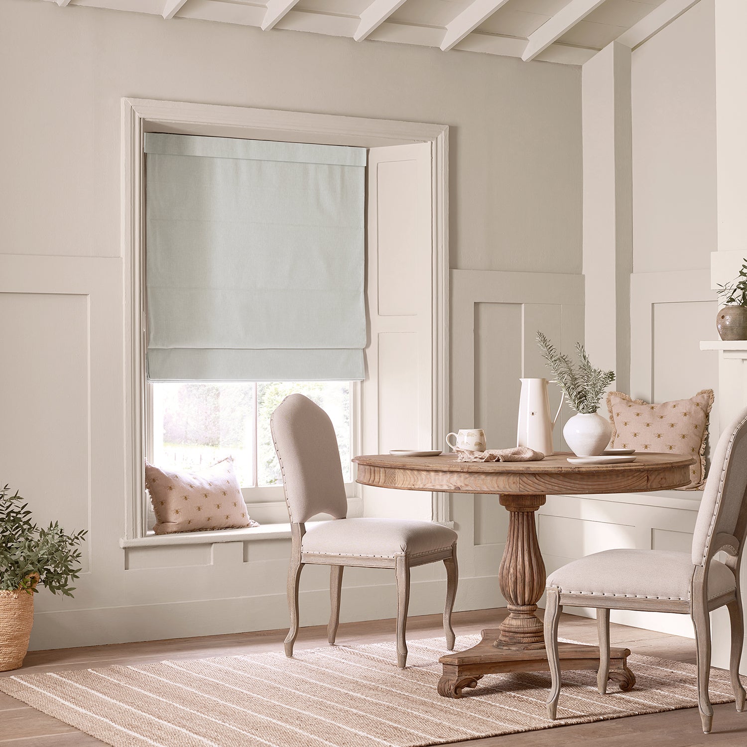 Uppingham Grey Made to Measure Roman Blind