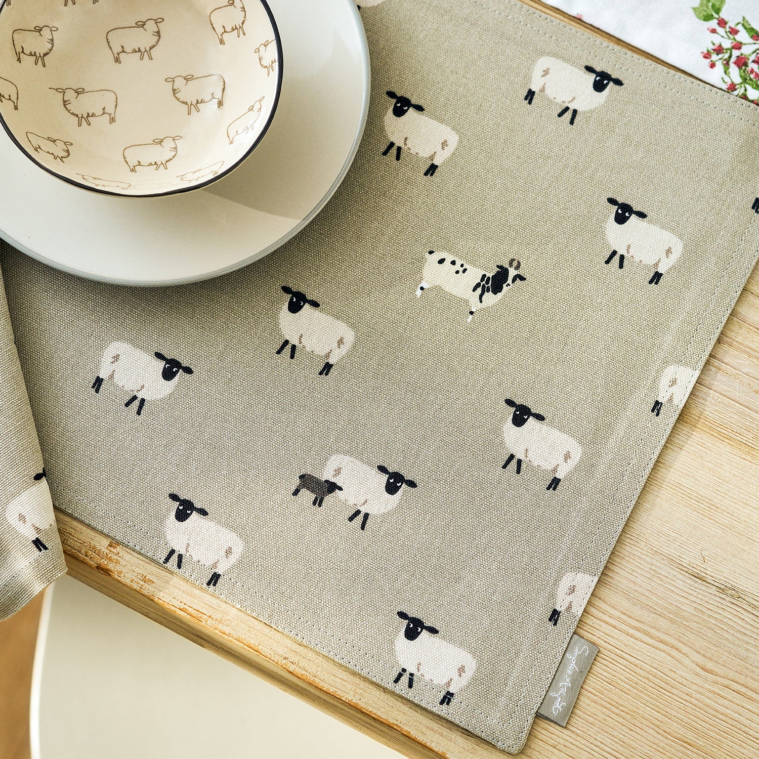 Sheep Fabric Placemats (Set of 2)
