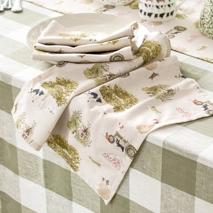 Farm Friends Napkins (Set of 4)