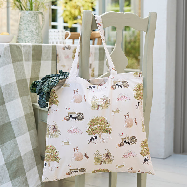 Farm Friends Folding Shopping Bag