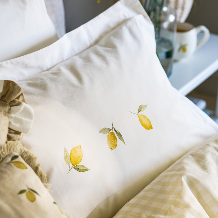Lemons Pair of Oxford Pillowcases