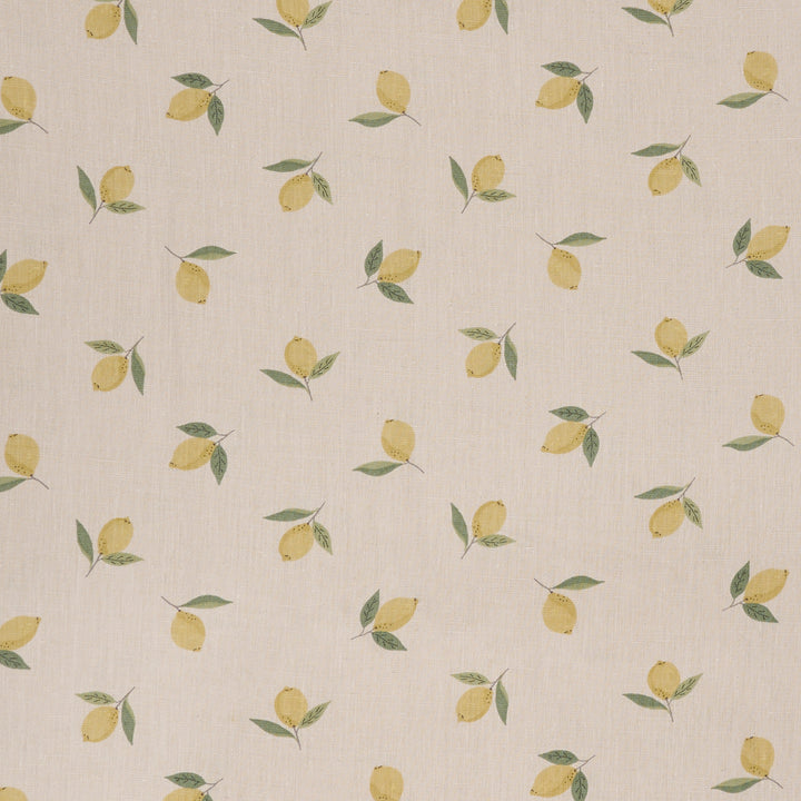 Lemons Linen Fabric By The Metre