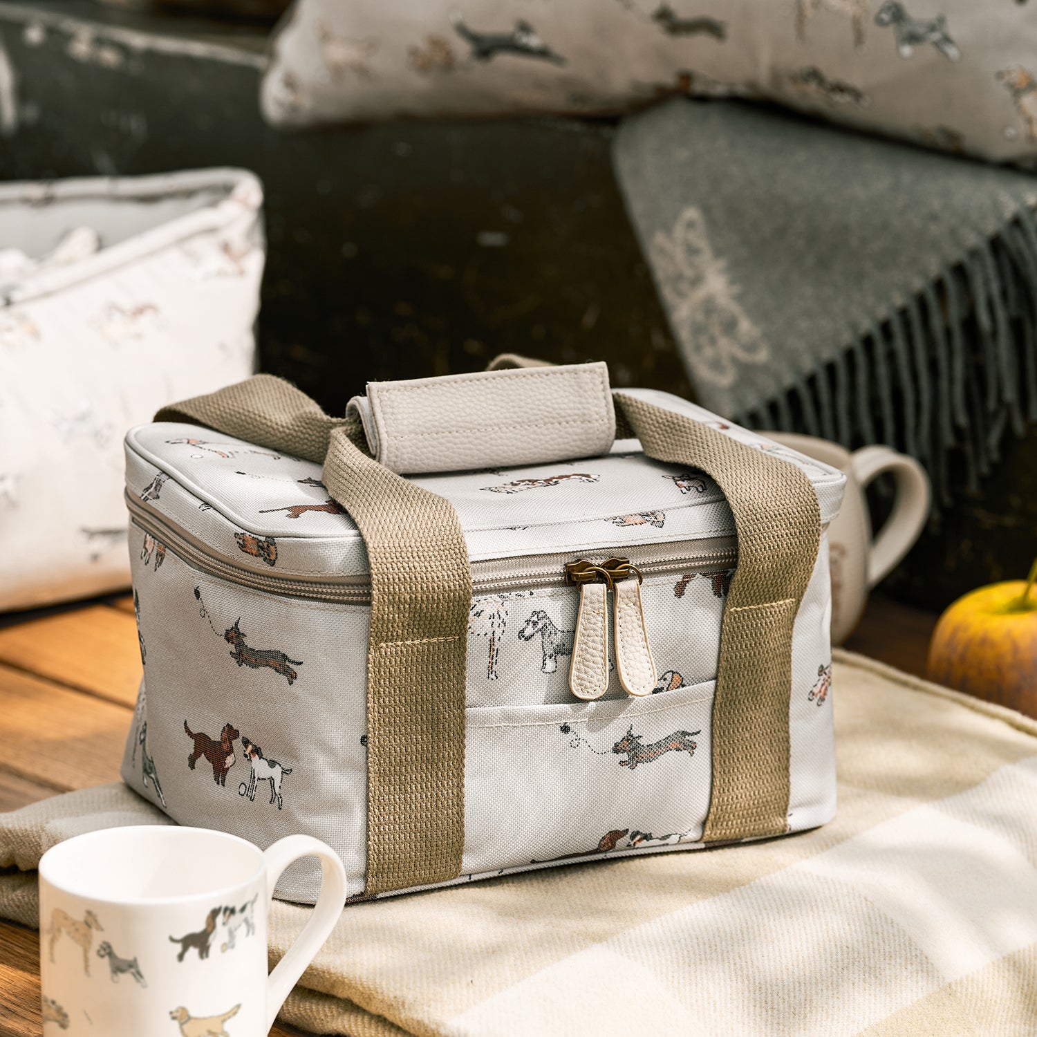 Sac Isotherme Sophie Allport Bees Picnic Cool Bag Gris - Grand (40x30x20cm)
