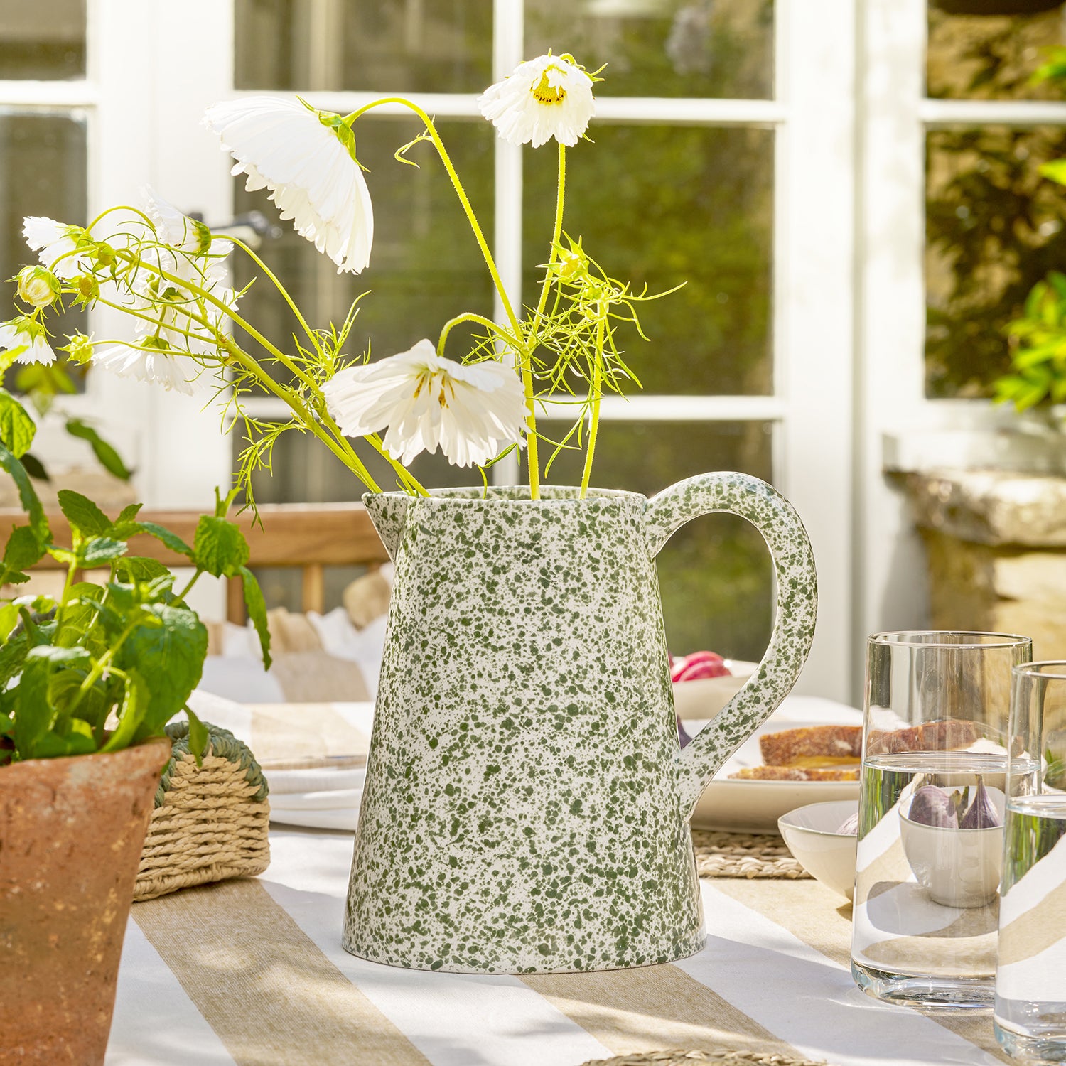 Splatter Stoneware Display Jug by Sophie Allport