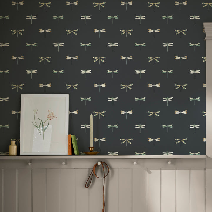 Wallpaper room view - Oundle Navy