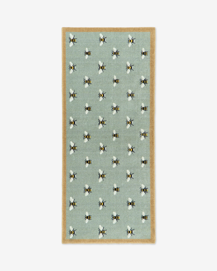 PRE-ORDER Bees Teal Washable Runner