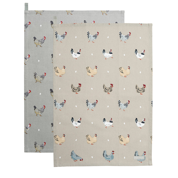 Lay A Little Egg Tea Towel - Set of 2 by Sophie Allport