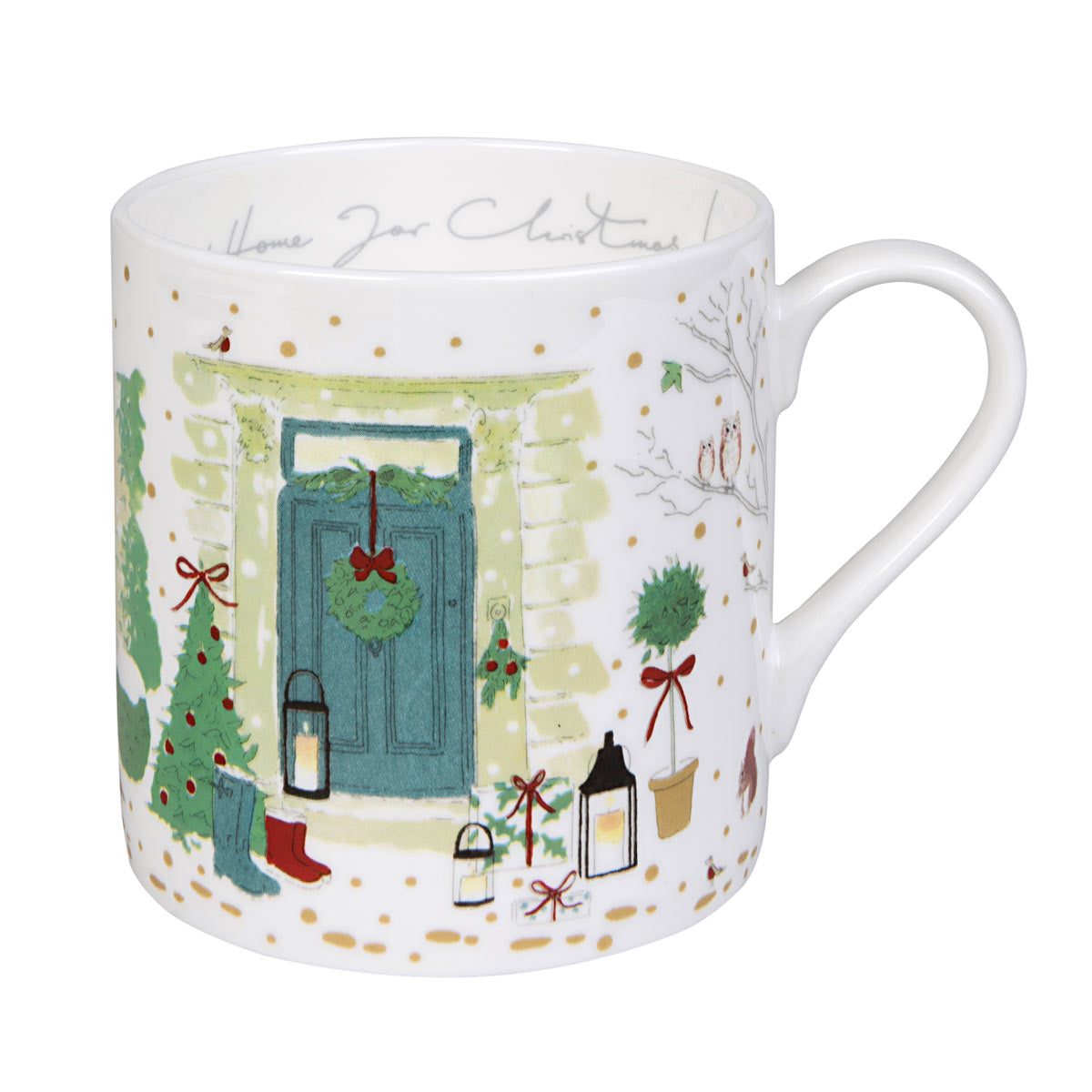 Holly & Berry Home for Christmas Mug