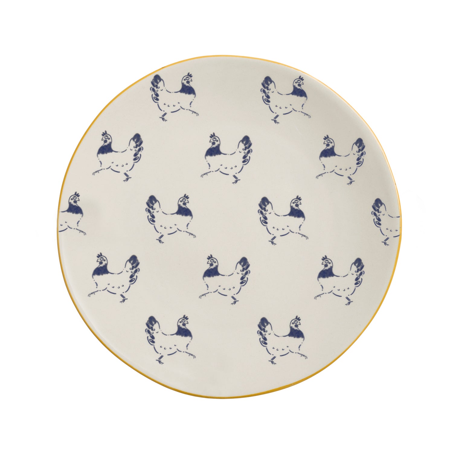 Chicken Stoneware Nibbles Side Plate by Sophie Allport