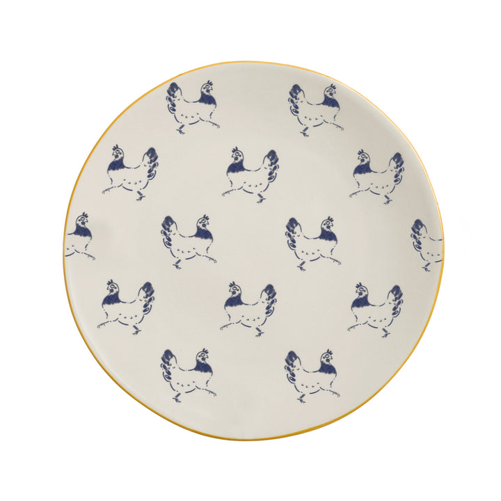 Chicken Stoneware Nibbles Side Plate by Sophie Allport