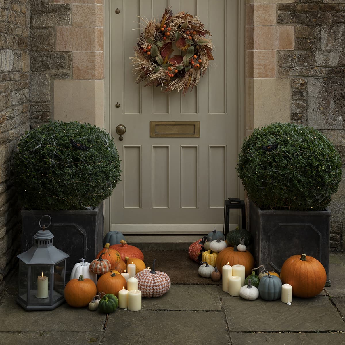 Pumpkin Felt Decorations (Set of 3)