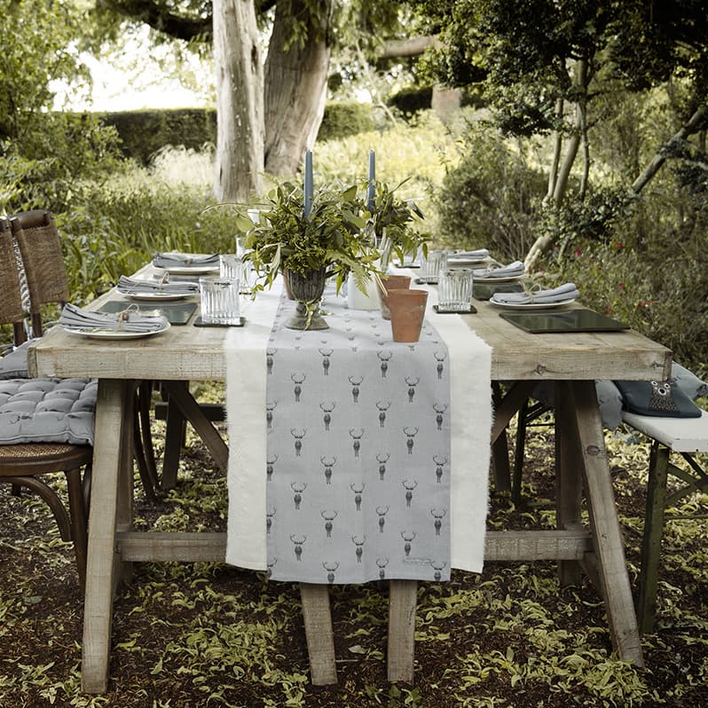 Highland Stag Table Runner