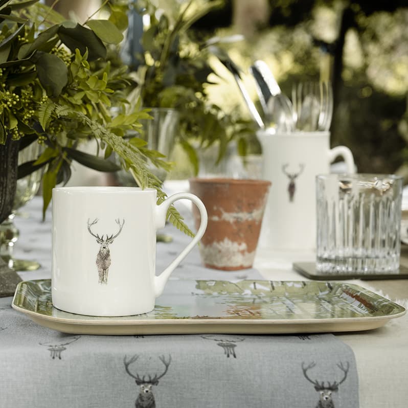 Highland Stag Printed Tray