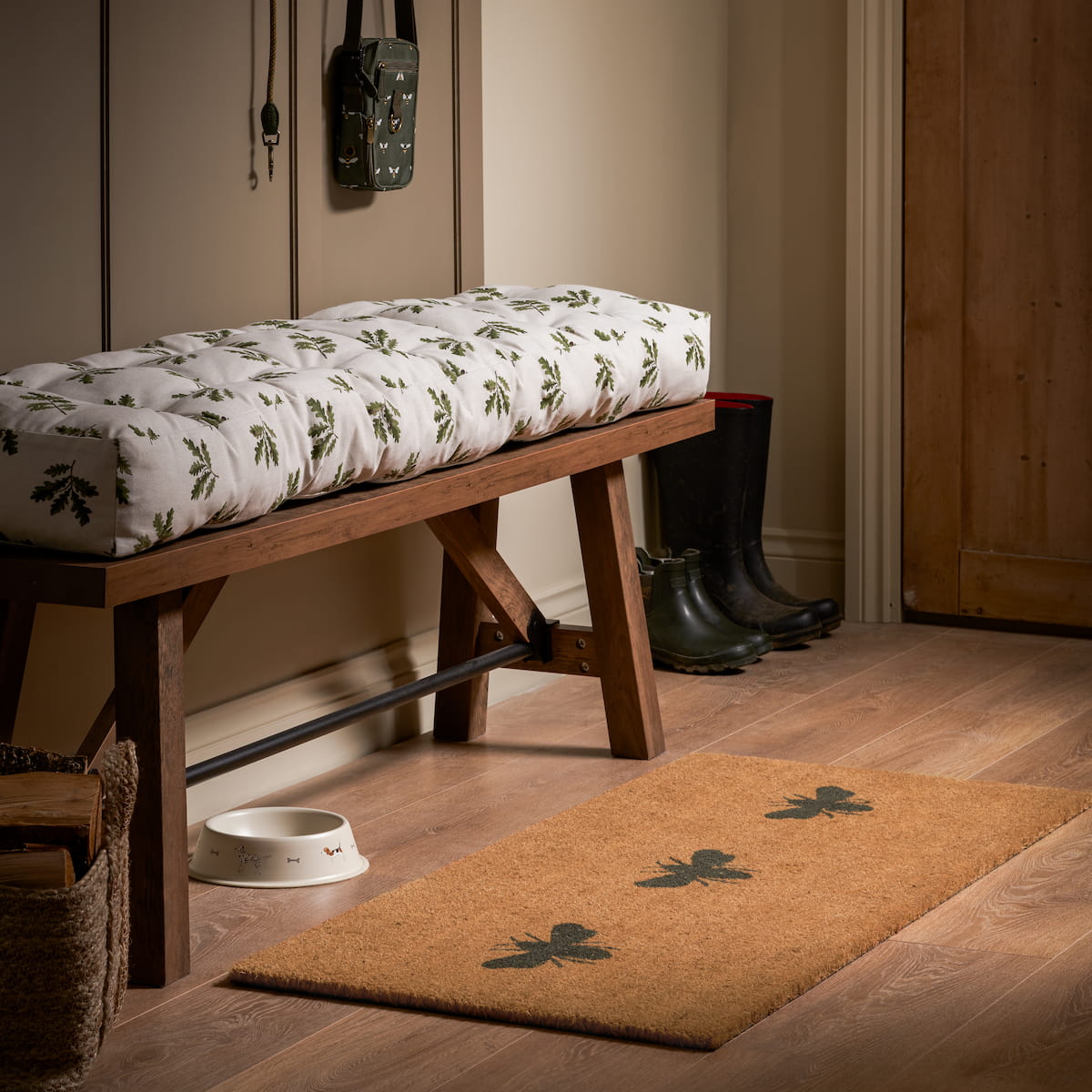 Bees French Door Doormat