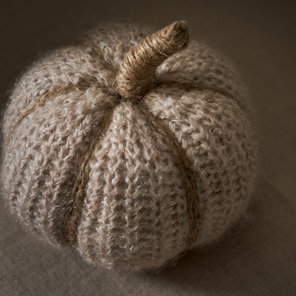 Neutral Knitted Pumpkin