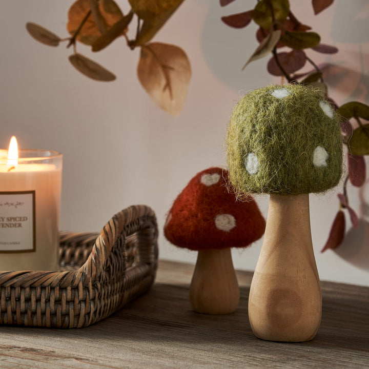 Green Felt Toadstool