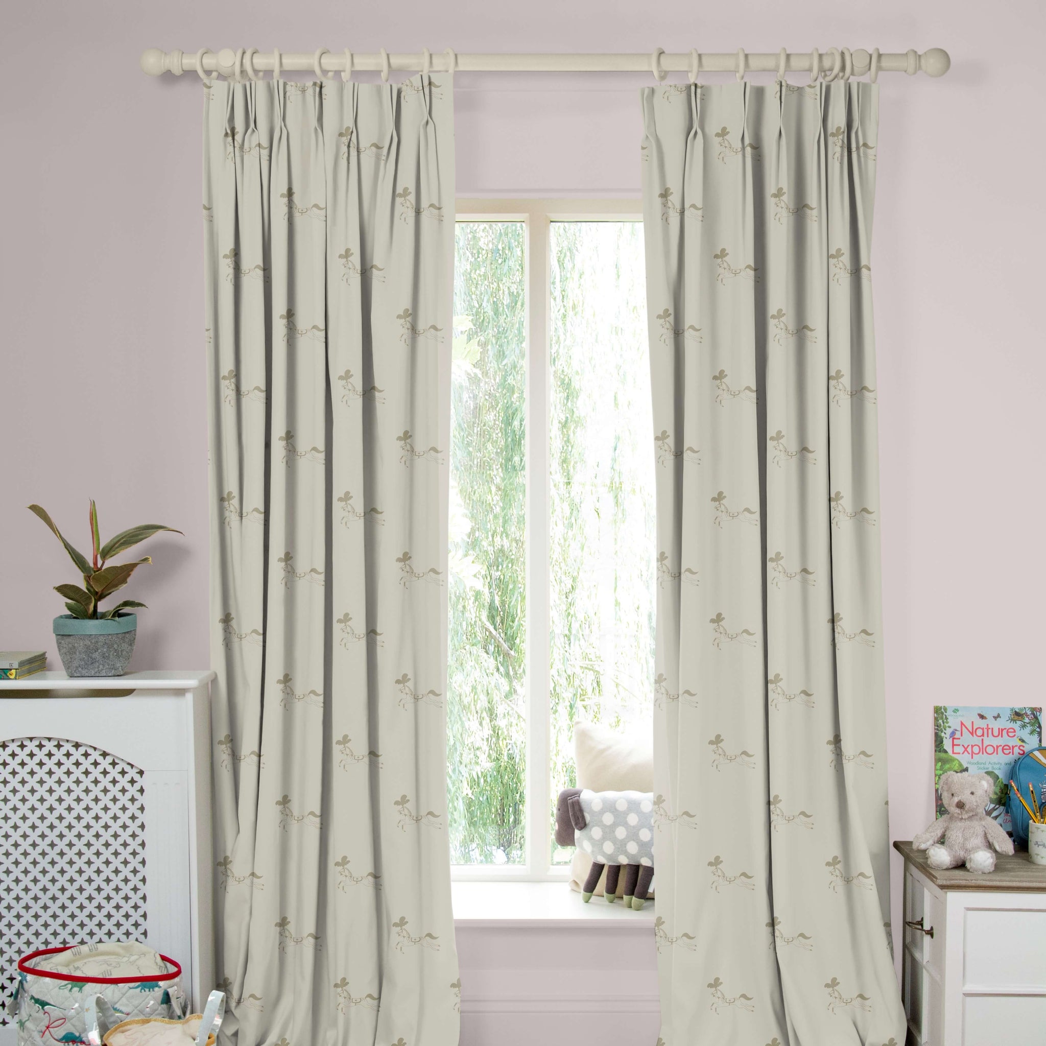 Fairground Ponies Gold Made to Measure Curtains