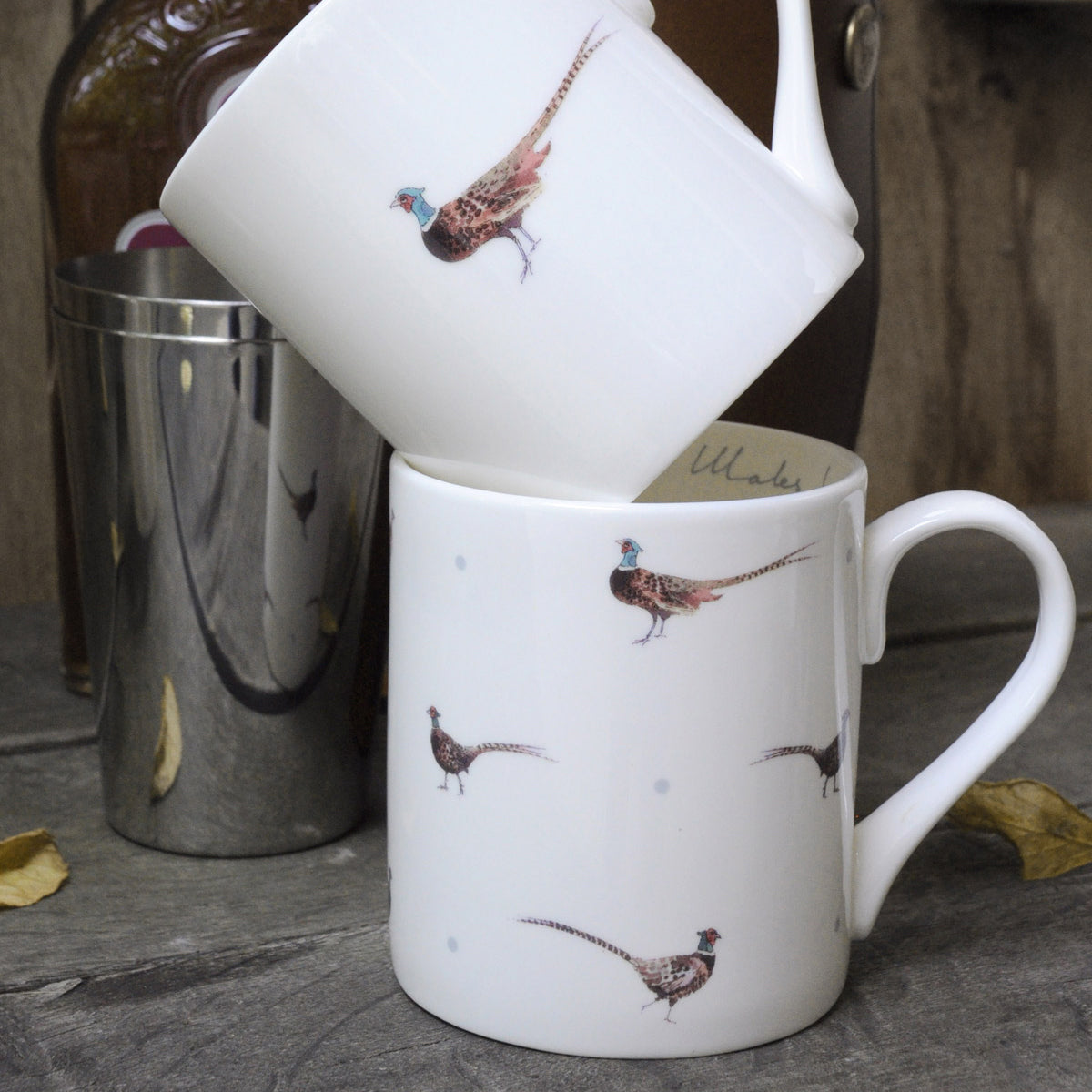 Amongst Males Pheasant & Dot Mug