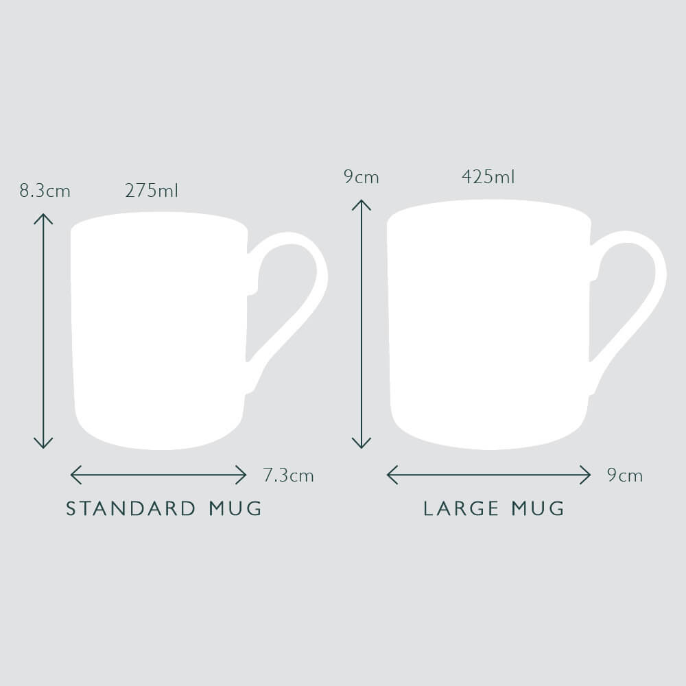 Sophie Allport Fine Bone China Mug Dimensions