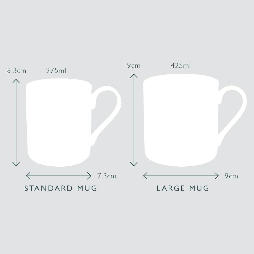 Sophie Allport Fine Bone China Mug Dimensions