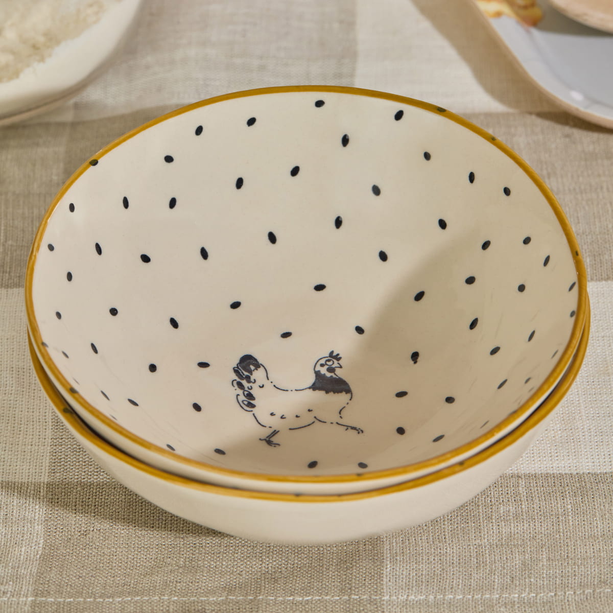 Chicken Stoneware Nibbles Bowl