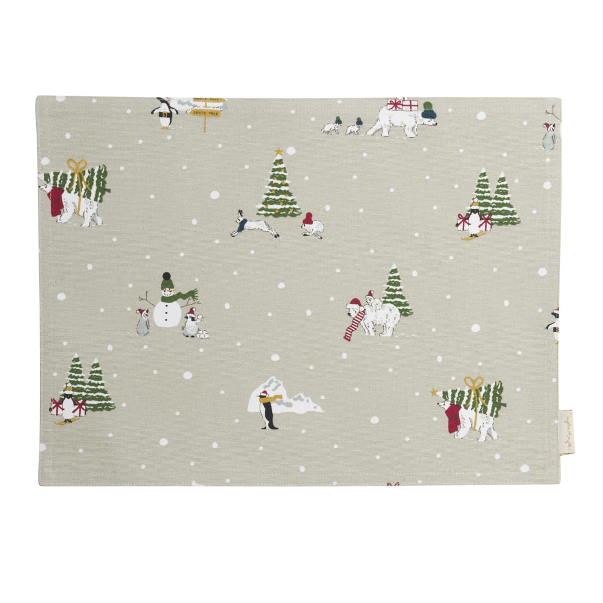 Snow Season Fabric Placemats 