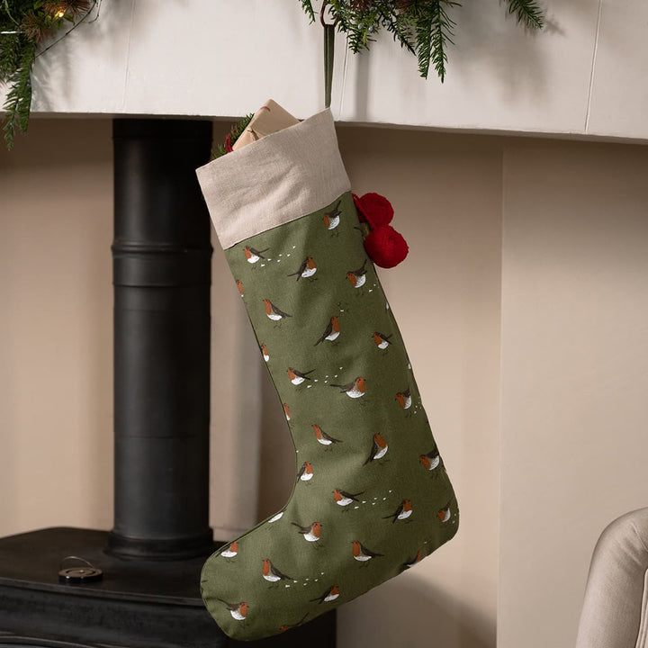 Robin Christmas Stocking by Sophie Allport