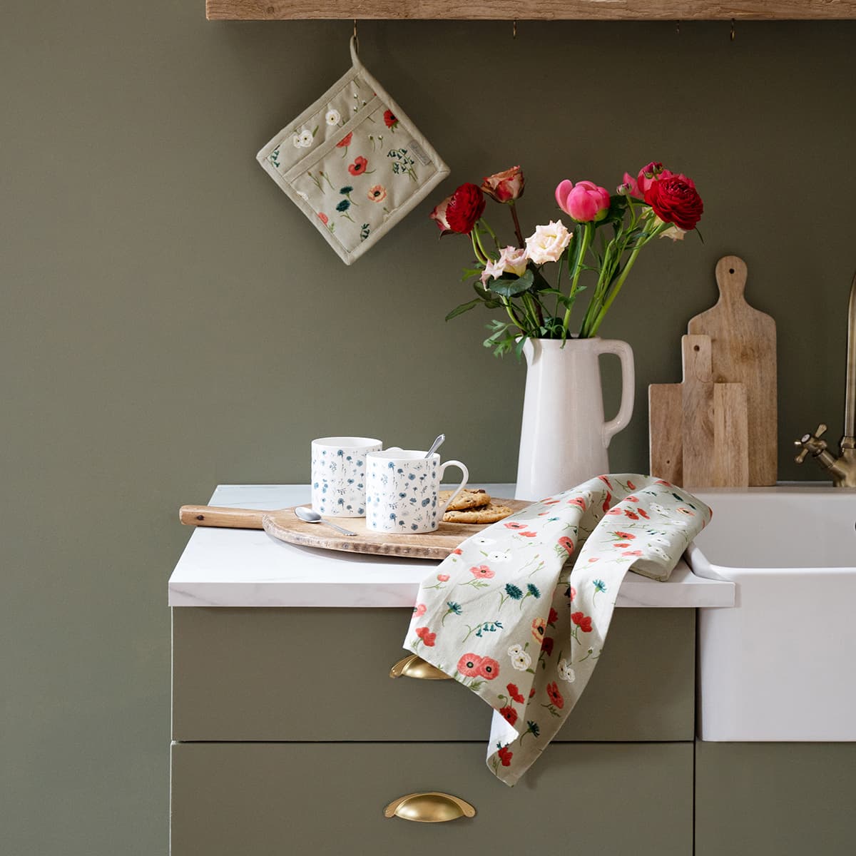 Poppy Meadow Tea Towel (Set of 2)