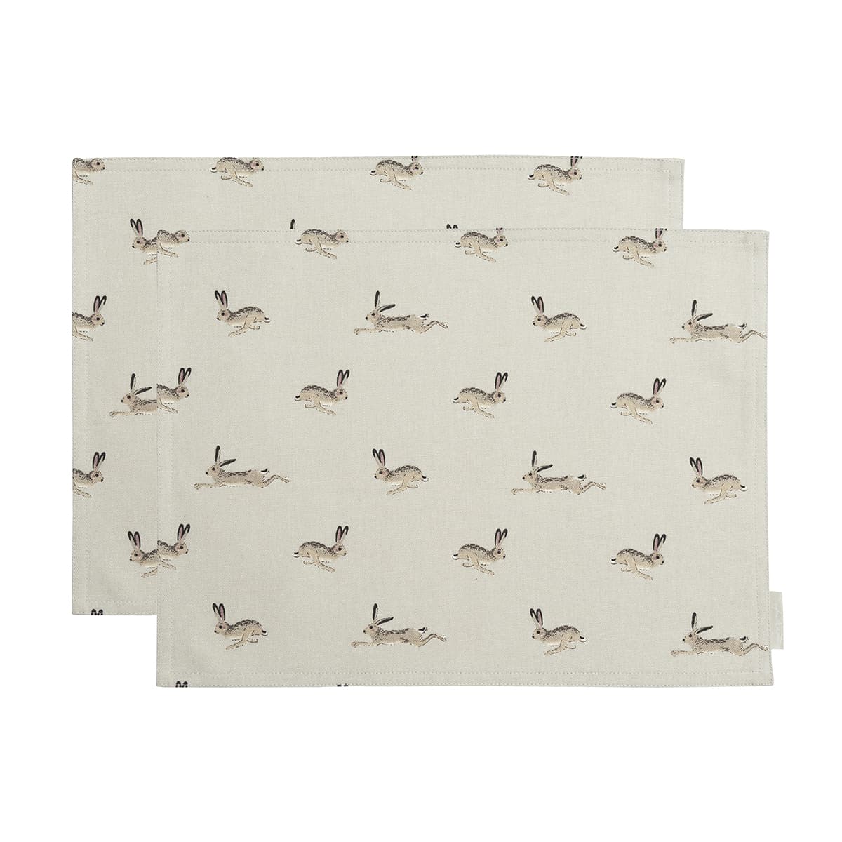 Hare Fabric Placemats (Set of 2) by Sophie Allport