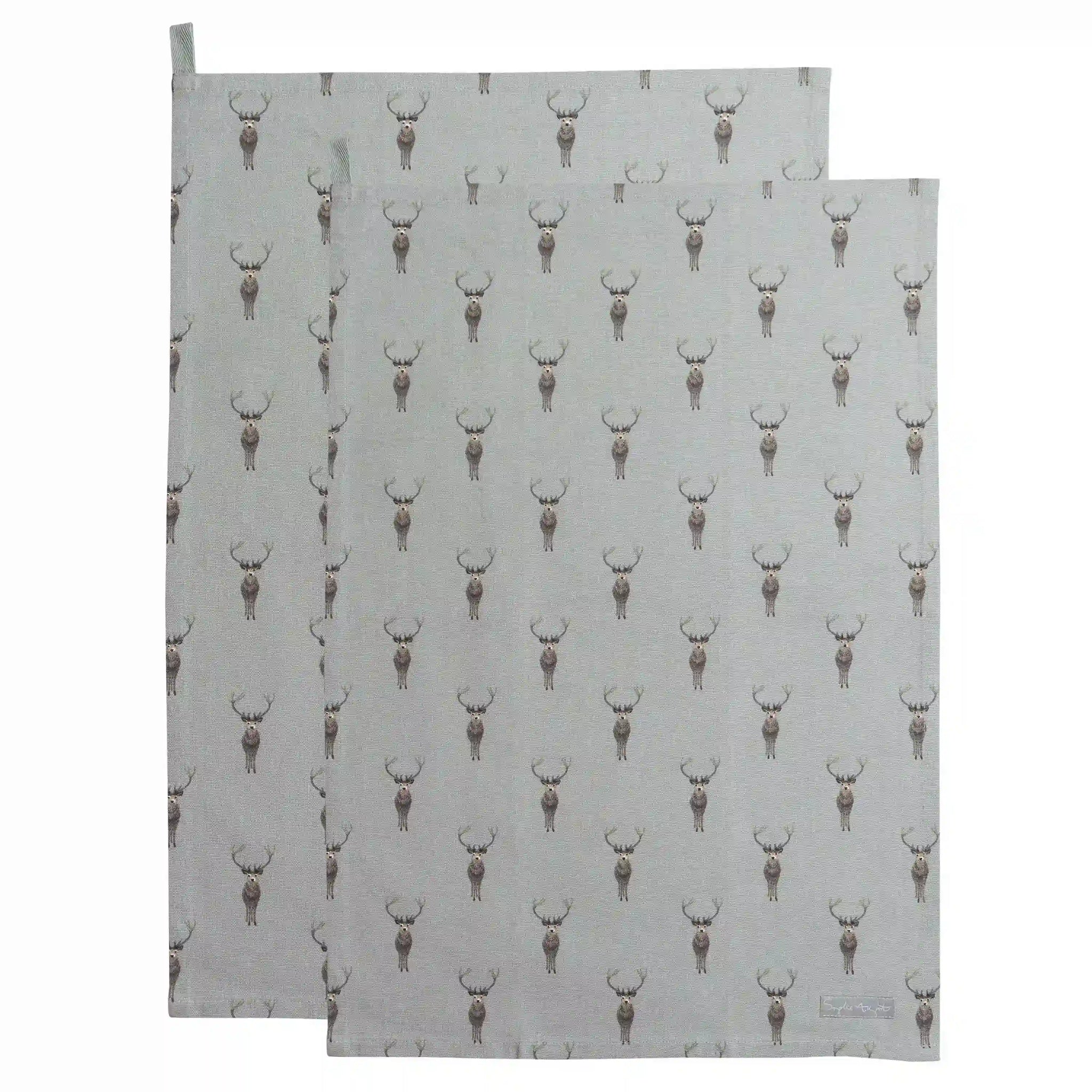 Highland Stag Tea Towel (Set of 2)