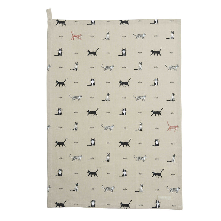 Purrfect Tea Towel by Sophie Allport
