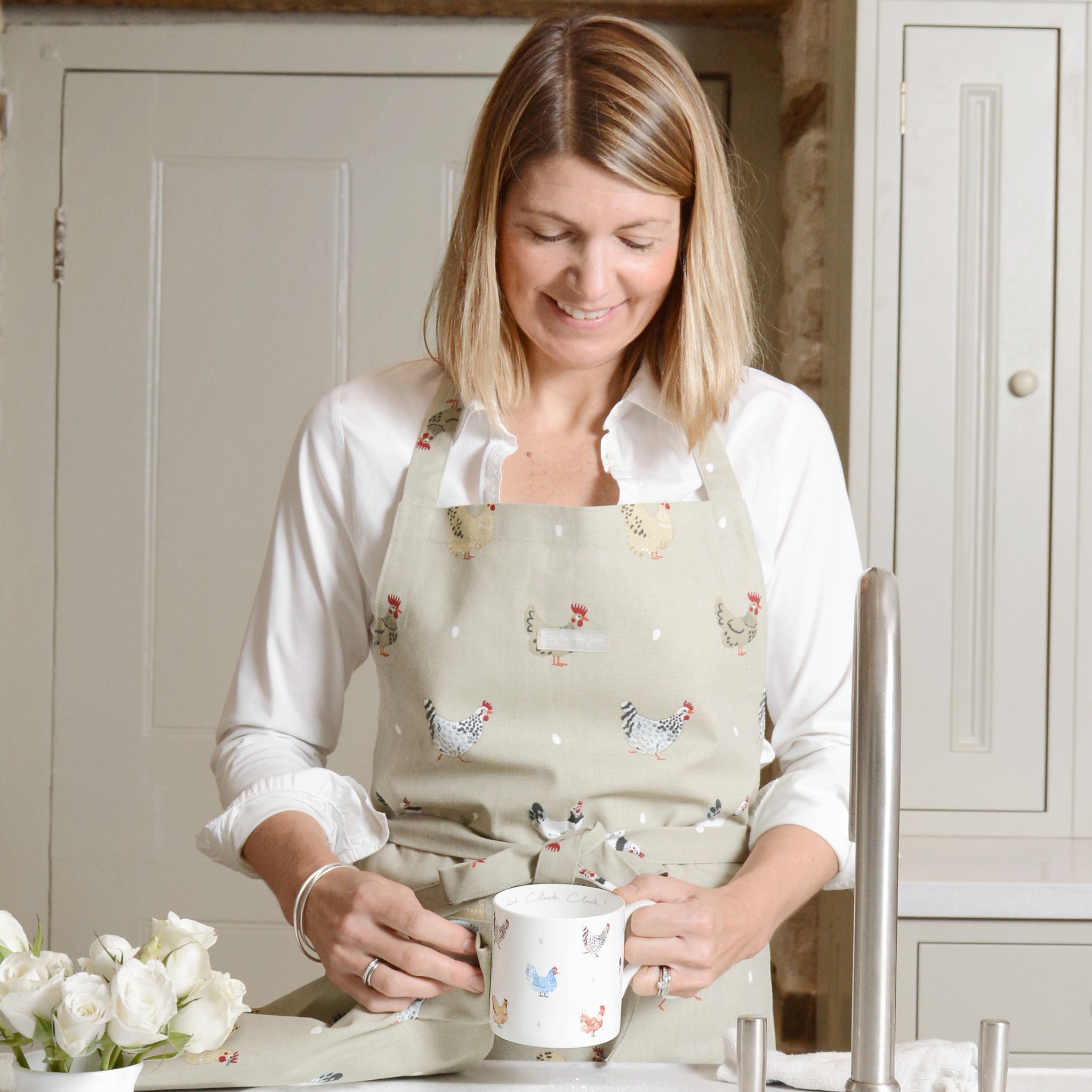 Lay A Little Egg Hen Adult Apron
