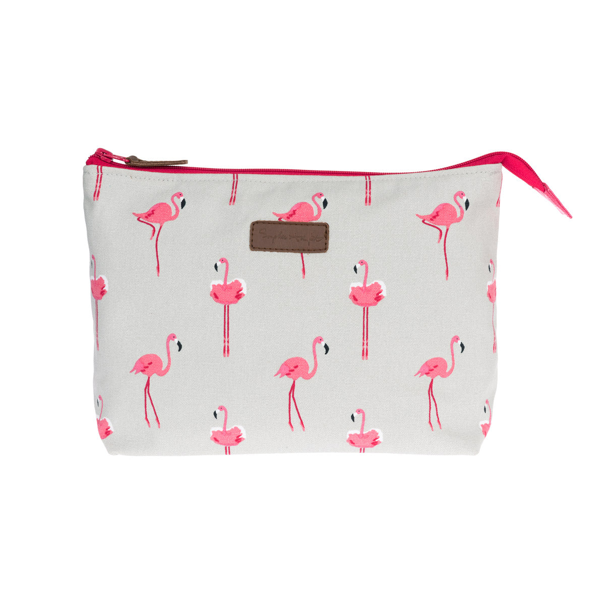 Flamingos Canvas Wash Bag - Large