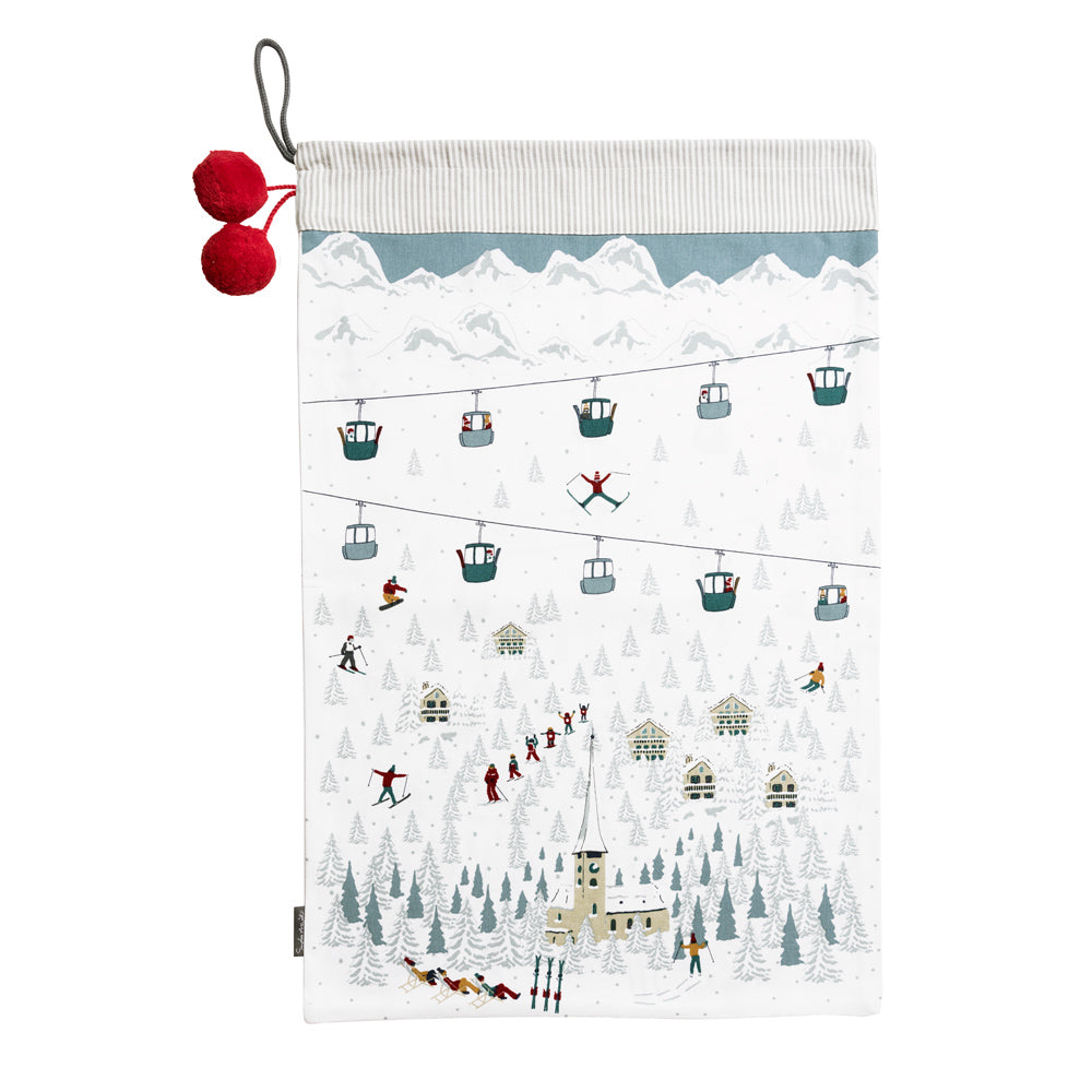 Skiing On the Piste! Christmas Sack