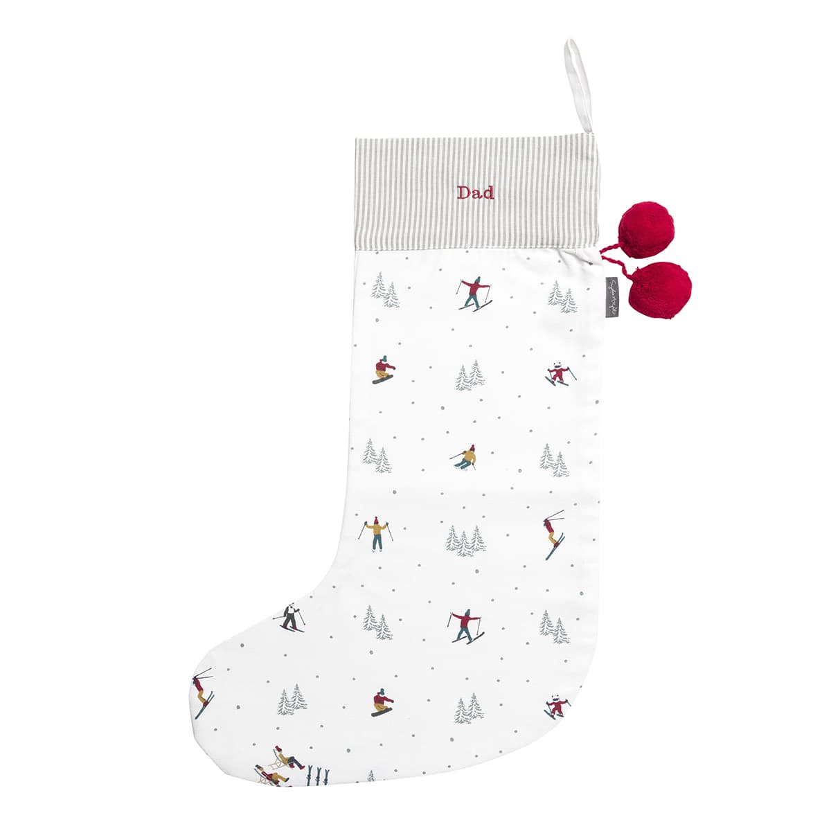 Skiing Christmas Stocking