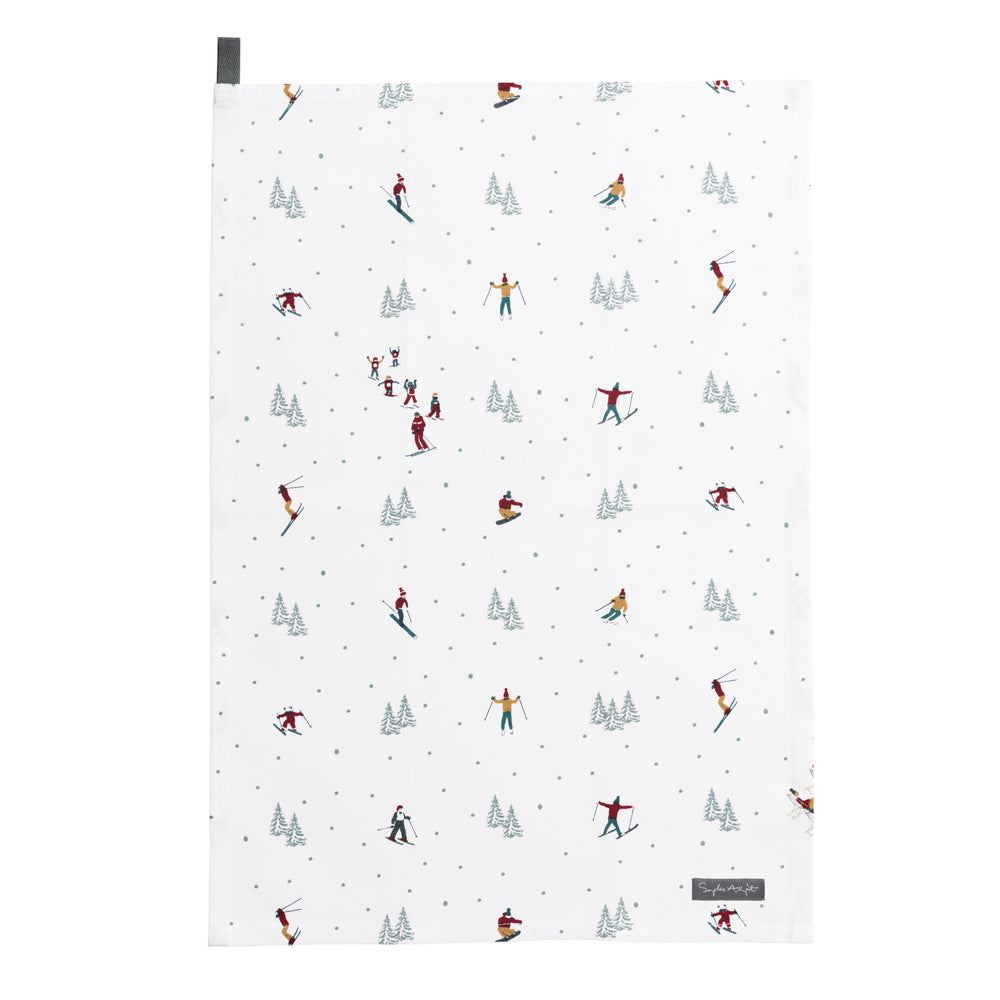 Skiing Tea Towel (Set of 2)
