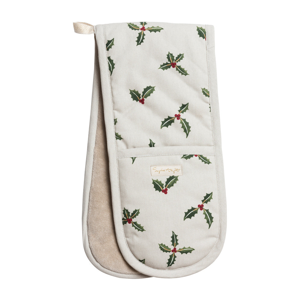 Holly & Berry Double Oven Glove