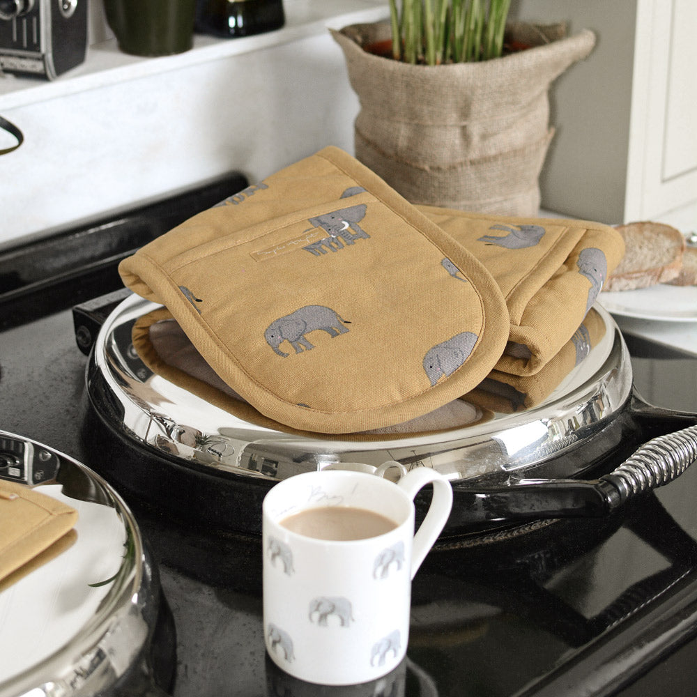 Elephant Double Oven Glove