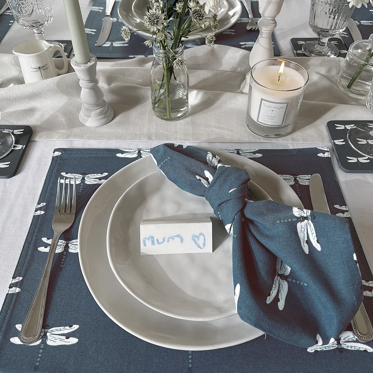 Dragonfly Fabric Placemats (Set of 2)